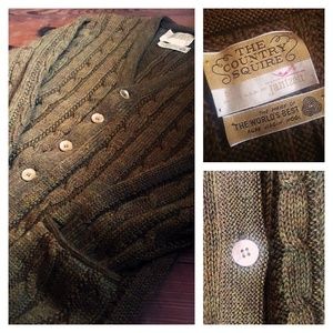 VTG Jantzen | Wool Cable Knit Cardigan Sweater | S